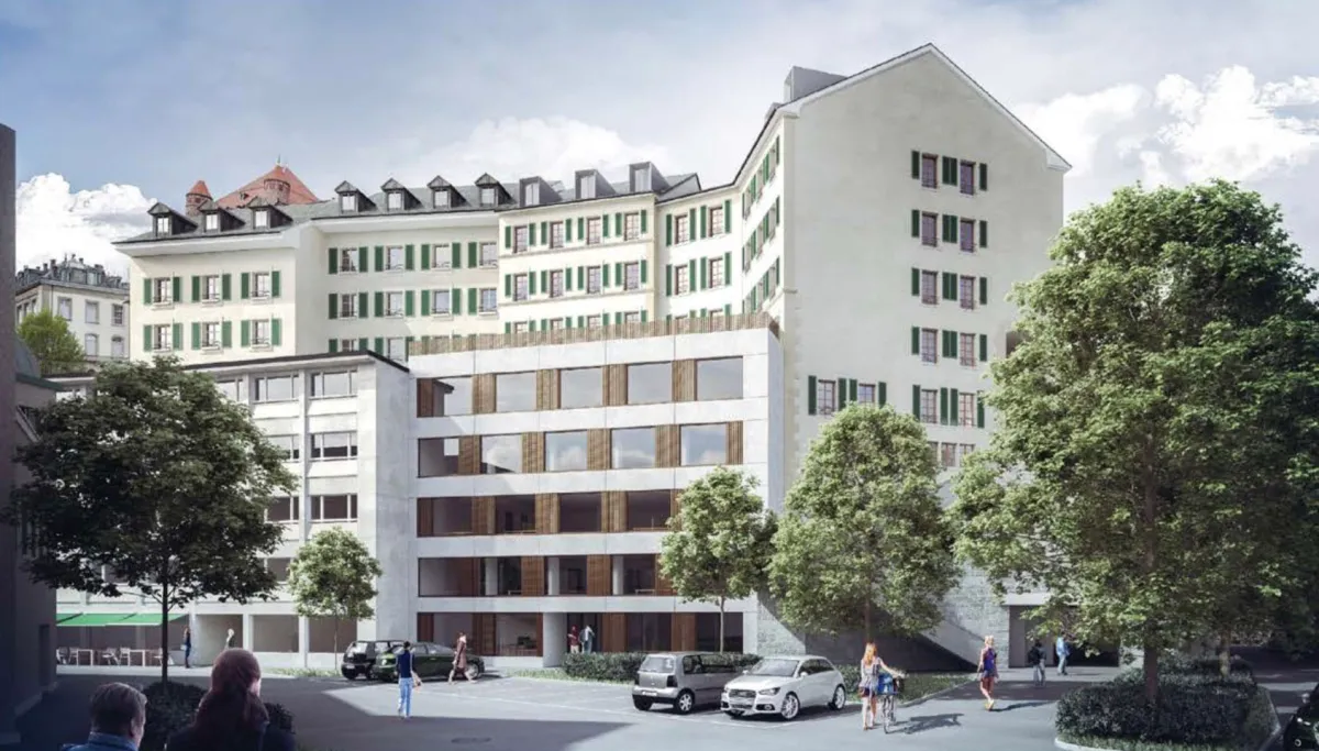 Transformation, rénovation d’un bâtiment administratif et réalisation de logements, Lausanne