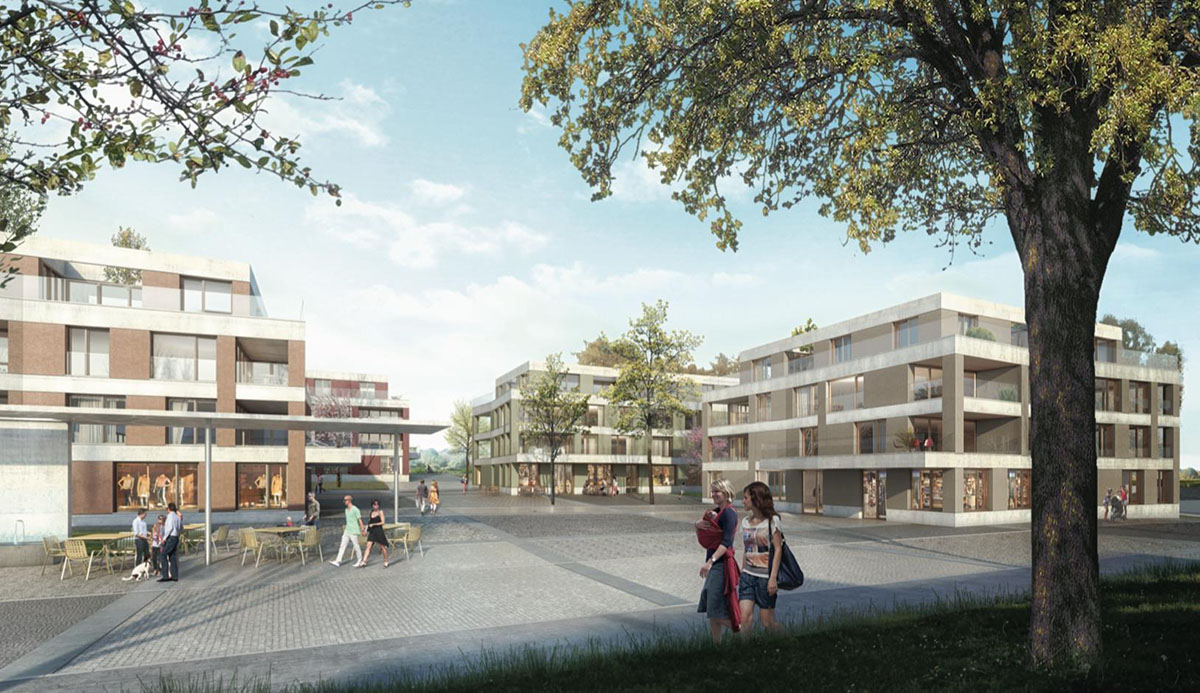 Réaménagement de la place de la Vernette, plan de quartier, Gimel