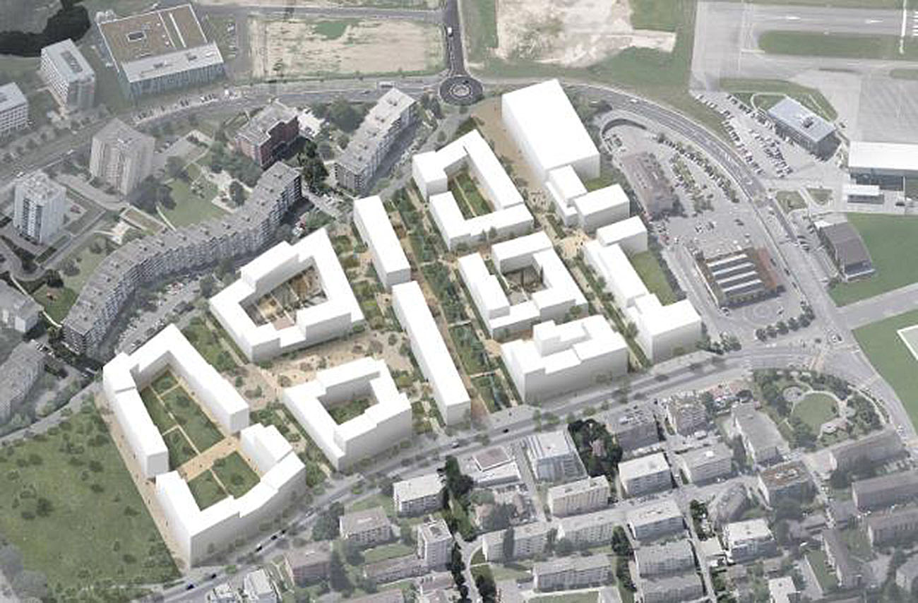 Ecoquartier des Plaines-du-Loup, pièce urbaine B, Lausanne