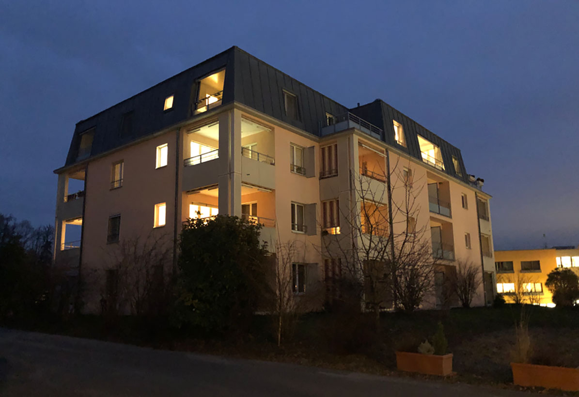 Transformation, rénovation de logements protégés, les Fougères, Echichens